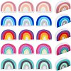 20Pcs 5 Colors Silicone Beads SIL-CA0001-09-1