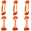 6Pcs 2 Styles PVC Model Food Bone Display Decoration AJEW-SC0004-17-1