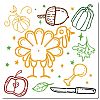PET Plastic Drawing Painting Stencils Templates DIY-WH0244-086-1