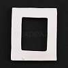 Rectangle with Stripe Pattern Resin Photo Frame AJEW-WH0285-26-2