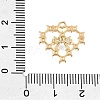 Brass Micro Pave Clear Cubic Pendants CU-CBA1682-06F-G-3