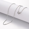 Non-Tarnish 304 Stainless Steel Necklace LS-MAK-K004-17P-1