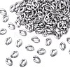 Opaque Spray Painted Acrylic Linking Rings OACR-S021-19B-B02-2