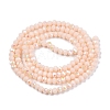 Electroplate Opaque Solid Color Glass Beads Strands EGLA-A044-P2mm-L05-3