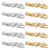 DICOSMETIC 10Pcs 2 Colors Rack Plating Brass Clear Cubic Zirconia Watch Band Clasps KK-DC0001-43-1