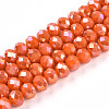 Electroplate Glass Beads Strands LS-EGLA-A034-P8mm-B29-1