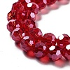 Electroplate Transparent Glass Beads Strands X-EGLA-A035-T10mm-A01-3