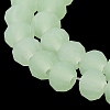 Imitation Jade Solid Color Glass Beads Strands EGLA-A034-J2mm-MD01-5