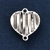 925 Sterling Silver 3D Holow Connector Charms STER-F058-02S-01-2