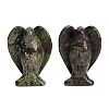 Natural Dragon Blood Carved Angel Figurines G-O200-03J-02-1