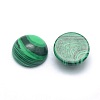 Synthetic Malachite Cabochons G-P393-R49-4MM-2