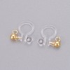 Transparent U Type Painless Prevent Allergy Resin Ear Clip X-KY-L005-02G-1