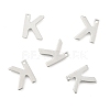 Tarnish Resistant 304 Stainless Steel Letter Charms STAS-O072-K-2