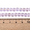 Transparent Electroplate Glass Beads Strands EGLA-Q132-6MM-01A-12-4