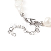 Natural Baroque Keshi Pearl Beaded Necklace with 304 Stainless Steel Clasp for Women NJEW-JN04083-4