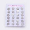 304 Stainless Steel Stud Earrings EJEW-L227-079P-1