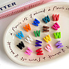 Opaque Acrylic European Beads OACR-M027-01W-1