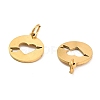 304 Stainless Steel Charms STAS-D050-07G-01-2