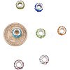 Polymer Clay Rhinestone European Beads CPDL-NB0001-07-4