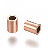 Ion Plating(IP) 304 Stainless Steel Tube Beads STAS-L216-23C-RG-2