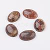Natural Multi-Color Agate Flat Back Cabochons G-G741-22x30mm-08-1