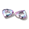 Electroplated Glass Pendants EGLA-O008-01-4