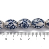 Handmade Blue and White Porcelain Beads PORC-I027-16C-4