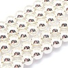 Electroplate Non-magnetic Synthetic Hematite Beads Strands G-L485-01E-S-1
