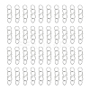 50Pcs 304 Stainless Steel S-Hook Clasps FIND-UN00008-1