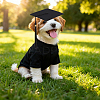 Polyester Dog Cat Clothes Graduation Party Costume AJEW-WH20115-16A-7