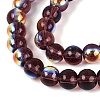Electroplate Transparent Glass Beads Strands EGLA-Q132-4MM-A11-3