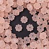 Frosted Transparent Acrylic Beads OACR-P029-03B-02-1