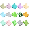 30Pcs 15 Colors Food Grade Eco-Friendly Silicone Focal Beads SIL-CJ0001-09-1
