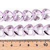 Transparency Glass Beads Strands GLAA-T023-13G-4