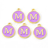 Golden Plated Alloy Enamel Charms LS-ENAM-S118-10M-2