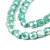 Electroplate Glass Beads Strands X-EGLA-N002-13-A07-3