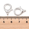 Brass Lobster Claw Clasps KK-H287-08F-P-3
