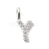 925 Sterling Silver with Cubic Zirconia Charms STER-Q004-01Y-S-1