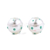 Spot Pattern Opaque ABS Plastic Imitation Pearl Enamel Beads KY-G020-02C-2