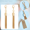 Unicraftale 2Pcs Alloy Keychain Tassel Chain Pendant Decoration HJEW-UN0001-24-5