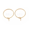 Ion Plating(IP) 316L Surgical Stainless Steel Hoop Earring Findings LS-STAS-D164-03G-1