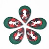 Christmas Theme PU Leather Big Pendants X-FIND-R080-05-1