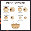 120Pcs 4 Styles Brass Beads KK-PH0013-41-2