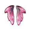 2Pcs Transparent Epoxy Resin Pendants RESI-A044-05B-1