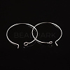 Silver Color Plated Brass Earring Hoops X-EC067-2S-2