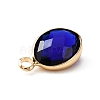 Faceted Glass Pendants X-KK-WH0046-59G-09-2