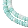 Cracked Opaque Glass Beads Strand GLAA-D306-A10-3
