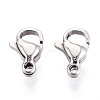 304 Stainless Steel Lobster Claw Clasps STAS-T065-9mm-34P-1