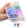 216Pcs 12 Colors Transparent Crackle Acrylic Beads CACR-YW0001-05-5