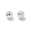 304 Stainless Steel Hammered Round Spacer Beads SA-CBA37BC-01B-S-1